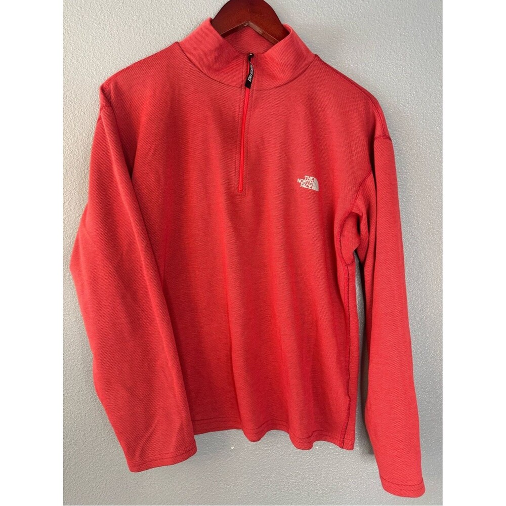 The North Face Polartec Quarter Zip Pullover Men’s Medium USA Made Red Fleece